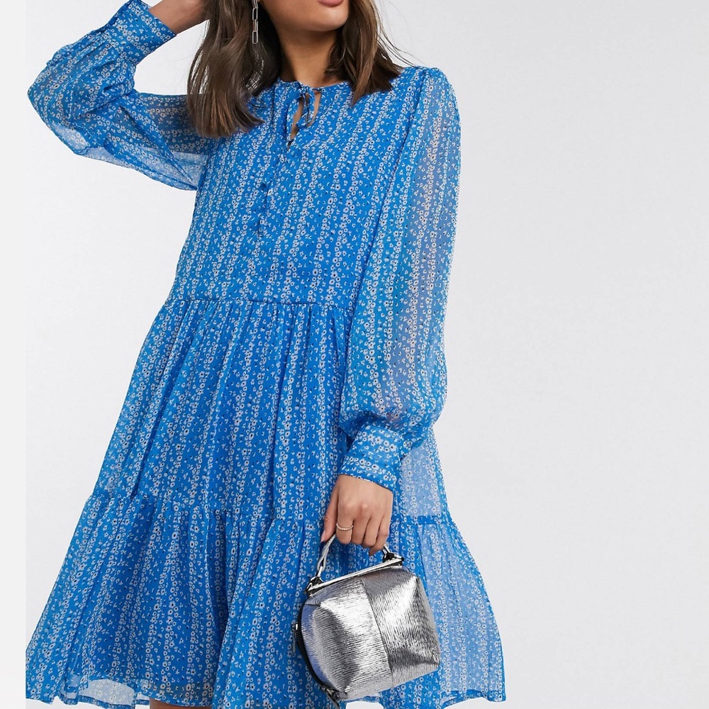 Y.A.S Tall ditsy floral smock dress